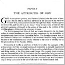 Paper 3 - The Attributes of God