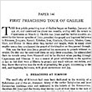 146. First Preaching Tour of Galilee