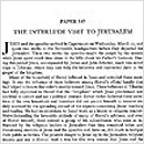 147. The Interlude Visit to Jerusalem