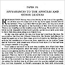 191. Appearances to the Apostles and Other Leaders